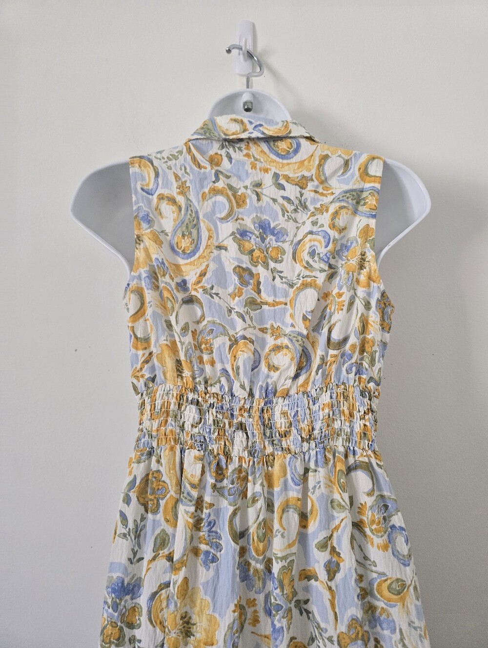 Calypso St. Barth Floral Paisley Maxi Dress Tiered Summer Dress Size XS - Picture 9 of 12